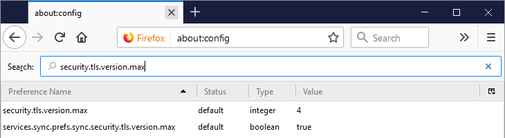 How do I fix the Secure Connection Failed error in Mozilla Firefox - SEARCHING FOR THE SETTING