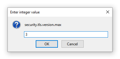How do I fix the Secure Connection Failed error in Mozilla Firefox - THE SETTING VALUE 3