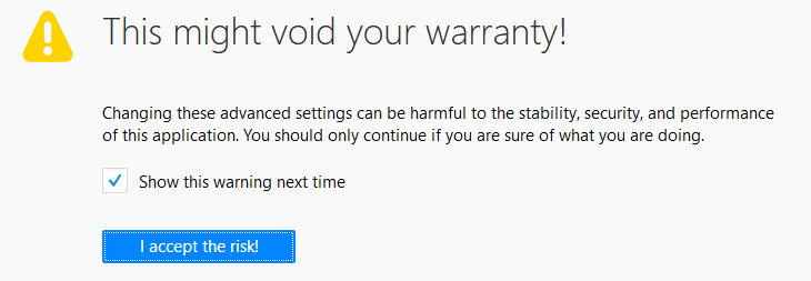 How do I fix the Secure Connection Failed error in Mozilla Firefox - WARNING MESSAGE 