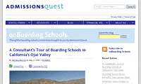 AdmissionsQuest Boarding School Blog - onBoarding Schools